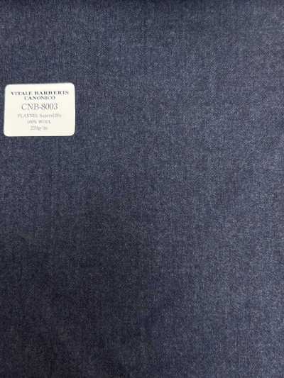 CNB8003 CANONICO Flanelle standard Super120's bleu uni