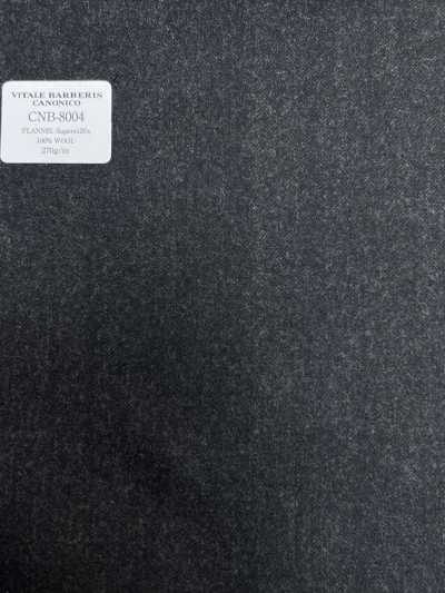 CNB8004 CANONICO Flanelle standard Super120's Gris charbon uni