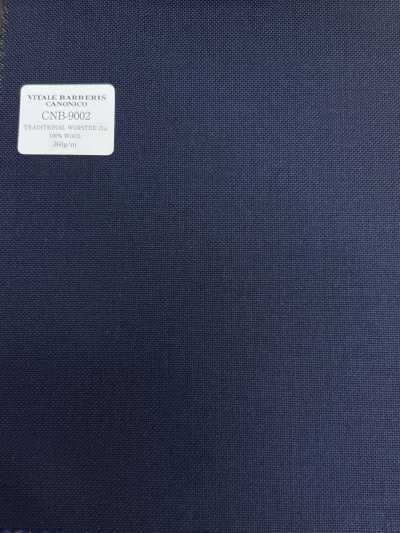 CNB9002 CANONICO sergé peigné traditionnel 21μ bleu marine uni