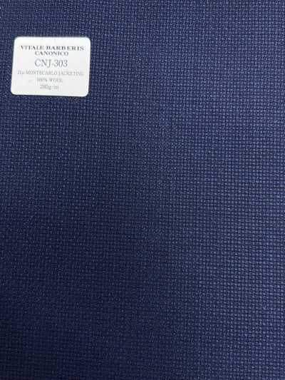 CNJ303 CANONICO Standard 21μ MONTECARLO tissu pour vestes Hopsack bleu marine uni