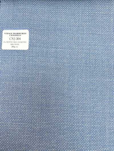CNJ304 CANONICO Classique 21μ MONTECARLO Hopsack pour vestes bleu uni