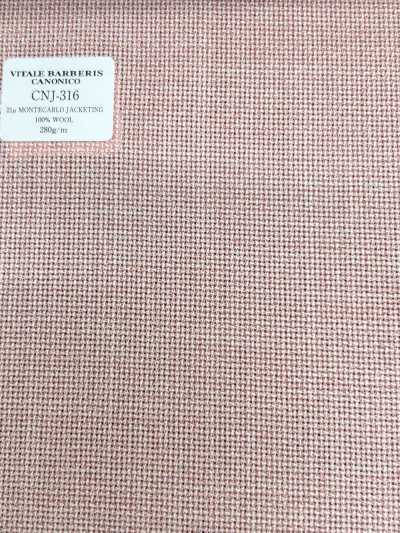 CNJ316 CANONICO Standard 21μ MONTECARLO pour vestes Hopsack rose uni