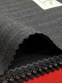 2MK4421 Collection Miyuki Textile 26SS MIYUKI ESSENTIALS ACTIVA Rayures Gris Charbon Ciel Filatures De Laine Miyuki Sous-photo