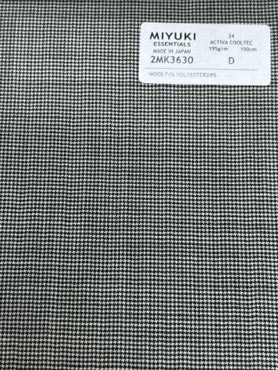 2MK3630 26SS MIYUKI Tissu MIYUKI ESSENTIALS ACTIVA ACTIVA COOLTEC gris clair petit motif