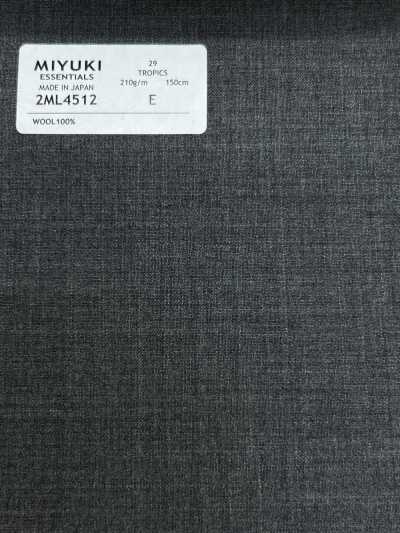 2ML4512 26SS MIYUKI Essentiels TROPICS gris moyen uni