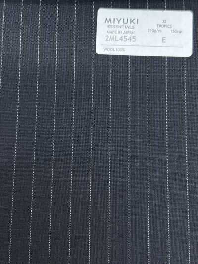 2ML4545 26SS MIYUKI Tissus Essentiels TROPICS Rayure bleu marine