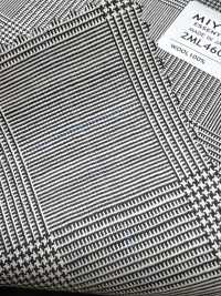 2ML4604 Collection 26SS Miyuki Textile MIYUKI Essentials TROPICS Gris Clair à Carreaux Filatures De Laine Miyuki Sous-photo