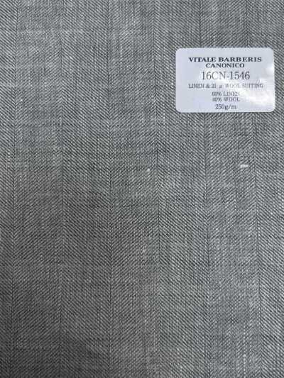 16CN1546 26SS VBC Vitale Barberis Canonico Tissu de costume en lin et laine 21 μ