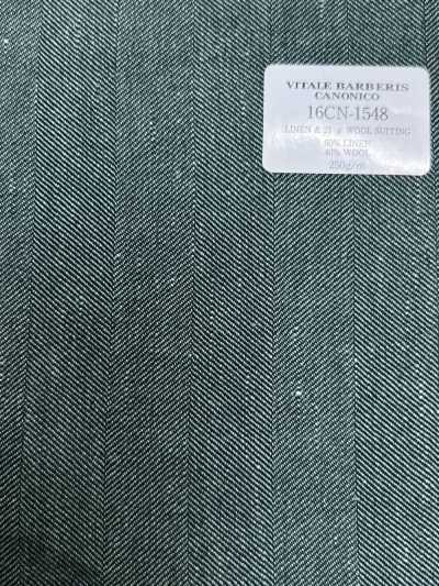 16CN1548 26SS VBC Vitale Barberis Canonico TISSU DE COSTUME EN LIN ET LAINE 21 μ