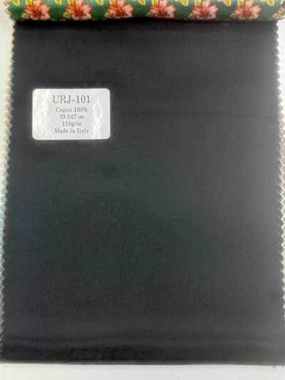 URJ-101 Fabriqué en Italie, cupro 100 %, doublure imprimée, noir uni