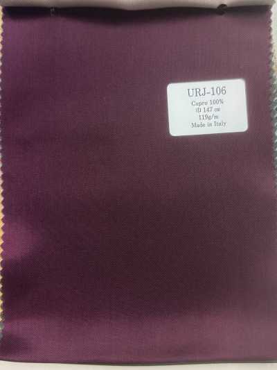 URJ-106 Doublure imprimée 100 % cupro fabriquée en Italie, bordeaux