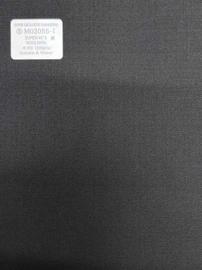 M02055-1 Ligne exclusive KUNISHIMA1850 【GABARDINE SUPER EXCLUSIVE】 Noir uni