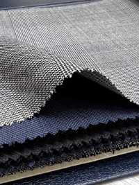 M02053-9 Ligne Exclusive KUNISHIMA1850 [Laine Extrafine 140's] Prince De Galles Noir Et Blanc[Textile] Kunishima Co., Ltd. Sous-photo
