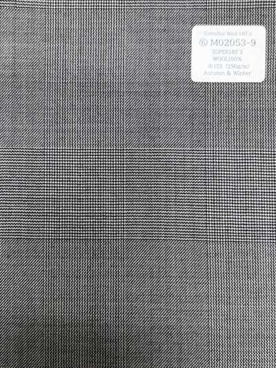 M02053-9 KUNISHIMA1850 Ligne exclusive [Laine extrafine 140’s] à carreaux glen noir et blanc