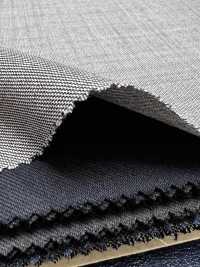 M02054-9 Ligne Exclusive KUNISHIMA1850 [Laine Extrafine 140's] Peau De Requin Noire Et Blanche[Textile] Kunishima Co., Ltd. Sous-photo