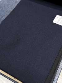 M02049-3 Ligne Exclusive KUNISHIMA1850 【Laine Peignée Extra-fine】Bleu Marine Sans Motif[Textile] Kunishima Co., Ltd. Sous-photo