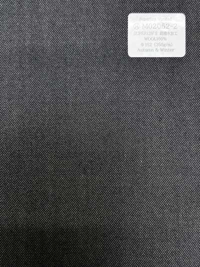 M02052-2 KUNISHIMA1850 gamme exclusive [Superfine Worsted] finition ultra déperlante denim uni bleu marine