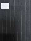 M02059-4 KUNISHIMA1850 Ligne exclusive [Laine peignée ultrafine] Rayure crayon grise