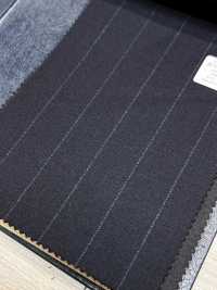 M02060-2 Ligne Exclusive KUNISHIMA1850 【Laine Peignée Extra-fine】Rayures Craie Marine[Textile] Kunishima Co., Ltd. Sous-photo