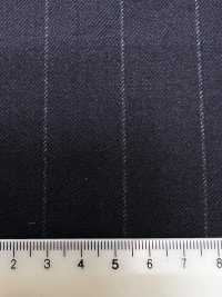 M02060-2 Ligne Exclusive KUNISHIMA1850 【Laine Peignée Extra-fine】Rayures Craie Marine[Textile] Kunishima Co., Ltd. Sous-photo