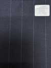 M02060-2 Ligne Exclusive KUNISHIMA1850 【Laine Peignée Extra-fine】Rayures Craie Marine