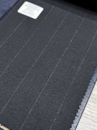 M02060-4 Ligne Exclusive KUNISHIMA1850 【Laine Peignée Extra-fine】Rayures Craie Grises[Textile] Kunishima Co., Ltd. Sous-photo
