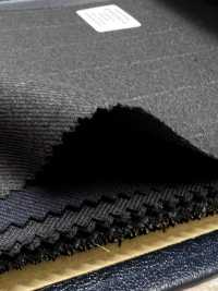 M02060-4 Ligne Exclusive KUNISHIMA1850 【Laine Peignée Extra-fine】Rayures Craie Grises[Textile] Kunishima Co., Ltd. Sous-photo