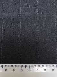 M02060-4 Ligne Exclusive KUNISHIMA1850 【Laine Peignée Extra-fine】Rayures Craie Grises[Textile] Kunishima Co., Ltd. Sous-photo