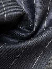 M02061-2 Ligne Exclusive KUNISHIMA1850 【Laine Peignée Extra-fine】Rayures Craie Marine[Textile] Kunishima Co., Ltd. Sous-photo