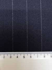 M02061-2 Ligne Exclusive KUNISHIMA1850 【Laine Peignée Extra-fine】Rayures Craie Marine[Textile] Kunishima Co., Ltd. Sous-photo