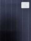 M02061-2 Ligne Exclusive KUNISHIMA1850 【Laine Peignée Extra-fine】Rayures Craie Marine