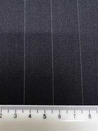 M02062-4 Ligne Exclusive KUNISHIMA1850 【Laine Peignée Extra-fine】Chevrons Bleu Marine[Textile] Kunishima Co., Ltd. Sous-photo