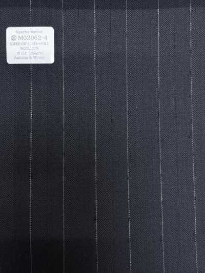 M02062-4 KUNISHIMA1850 Ligne exclusive [Laine peignée superfine] Chevrons bleu marine