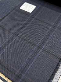 M02063-3 Ligne Exclusive KUNISHIMA1850 【Laine Peignée Extra-fine】Carreaux Bleus[Textile] Kunishima Co., Ltd. Sous-photo