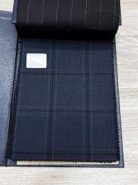 M02063-3 Ligne Exclusive KUNISHIMA1850 【Laine Peignée Extra-fine】Carreaux Bleus[Textile] Kunishima Co., Ltd. Sous-photo