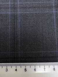 M02063-5 Ligne Exclusive KUNISHIMA1850 【Laine Peignée Extra-fine】Carreaux Gris[Textile] Kunishima Co., Ltd. Sous-photo