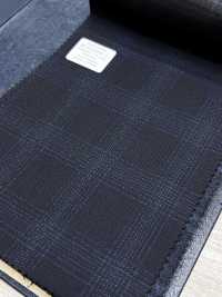 M02064-2 Ligne Exclusive KUNISHIMA1850 【Laine Peignée Extra-fine】Carreaux Chinés Bleu Marine[Textile] Kunishima Co., Ltd. Sous-photo