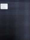 M02064-2 KUNISHIMA1850 Ligne exclusive [Laine peignée super fine] À carreaux chiné bleu marine