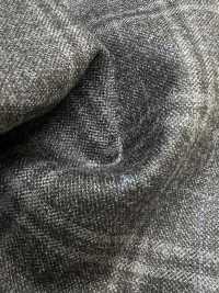 M02065-4 Ligne Exclusive KUNISHIMA1850 【Laine Peignée Extra-fine】Gris Chiné à Carreaux[Textile] Kunishima Co., Ltd. Sous-photo
