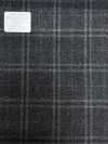M02065-4 Ligne Exclusive KUNISHIMA1850 【Laine Peignée Extra-fine】Gris Chiné à Carreaux