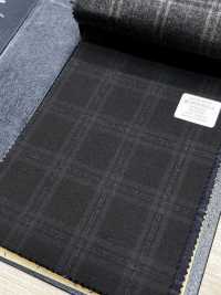 M02066-4 Ligne Exclusive KUNISHIMA1850 【Laine Peignée Extra-fine】Gris Chiné à Carreaux[Textile] Kunishima Co., Ltd. Sous-photo