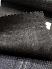 M02066-4 Ligne Exclusive KUNISHIMA1850 【Laine Peignée Extra-fine】Gris Chiné à Carreaux[Textile] Kunishima Co., Ltd. Sous-photo