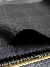 M02066-4 Ligne Exclusive KUNISHIMA1850 【Laine Peignée Extra-fine】Gris Chiné à Carreaux[Textile] Kunishima Co., Ltd. Sous-photo