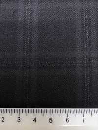 M02066-4 Ligne Exclusive KUNISHIMA1850 【Laine Peignée Extra-fine】Gris Chiné à Carreaux[Textile] Kunishima Co., Ltd. Sous-photo