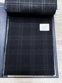 M02066-4 Ligne Exclusive KUNISHIMA1850 【Laine Peignée Extra-fine】Gris Chiné à Carreaux[Textile] Kunishima Co., Ltd. Sous-photo