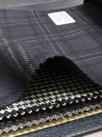 M02045-3 Ligne Exclusive KUNISHIMA1850 【SOMO CACHEMIRE 100%】 Bleu Marine à Carreaux 3D[Textile] Kunishima Co., Ltd. Sous-photo