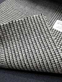 M02046-9 Ligne Exclusive KUNISHIMA1850 【SOMO CASHMERE 100%】 Grands Carreaux Noirs Et Blancs[Textile] Kunishima Co., Ltd. Sous-photo