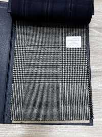M02046-9 Ligne Exclusive KUNISHIMA1850 【SOMO CASHMERE 100%】 Grands Carreaux Noirs Et Blancs[Textile] Kunishima Co., Ltd. Sous-photo
