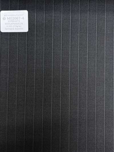 M02067-4 KUNISHIMA1850 Ligne exclusive [W/S Executive Stripe] Rayé gris charbon foncé