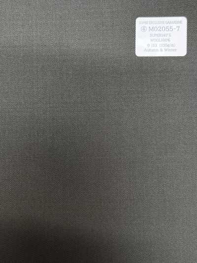M20255-7 KUNISHIMA1850 Ligne exclusive [GABARDINE SUPER EXCLUSIVE] Uni gris beige